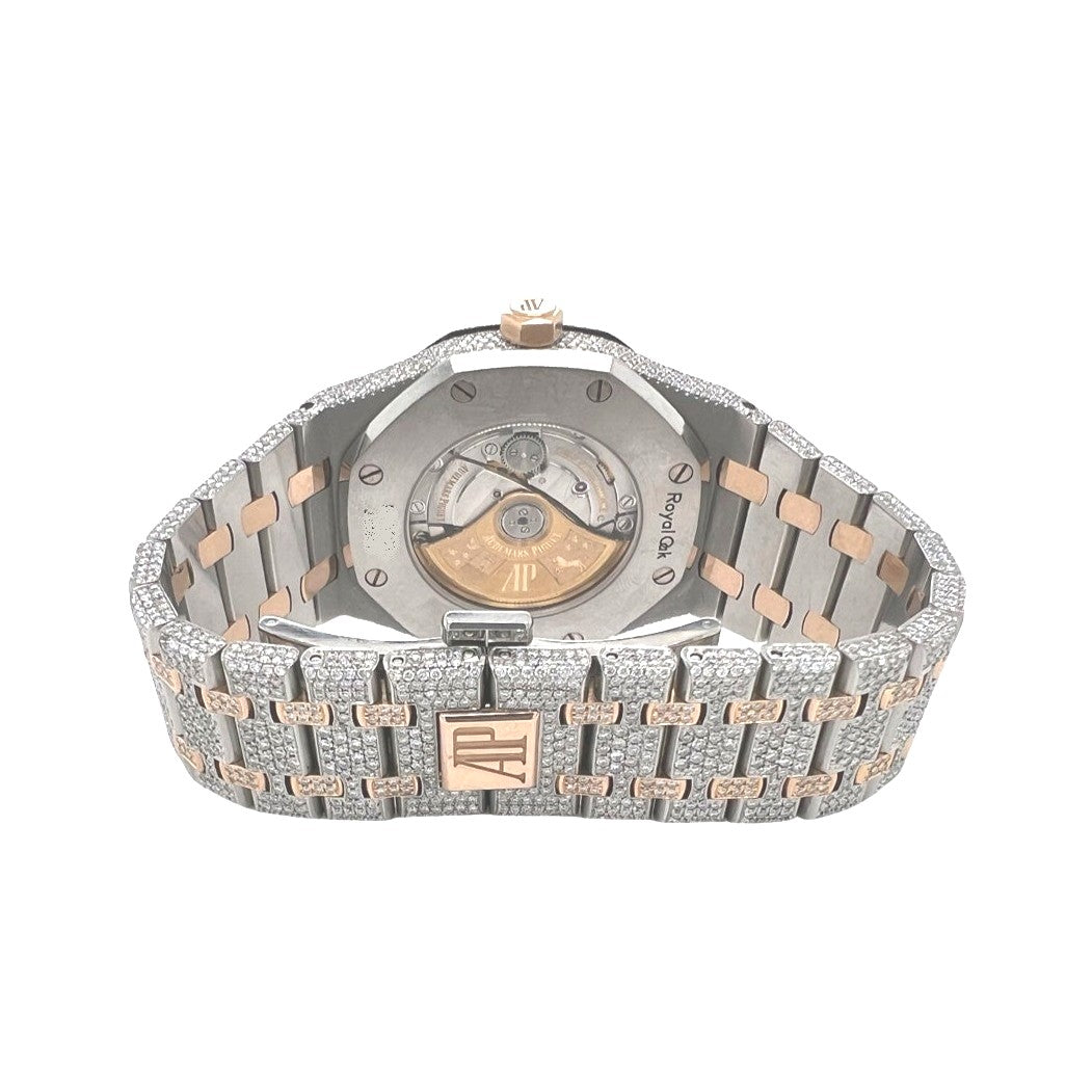 Audemars Piguet Royal Oak 18K/ Steel Two-Tone 41MM VS Diamond Watch 21.32 CT