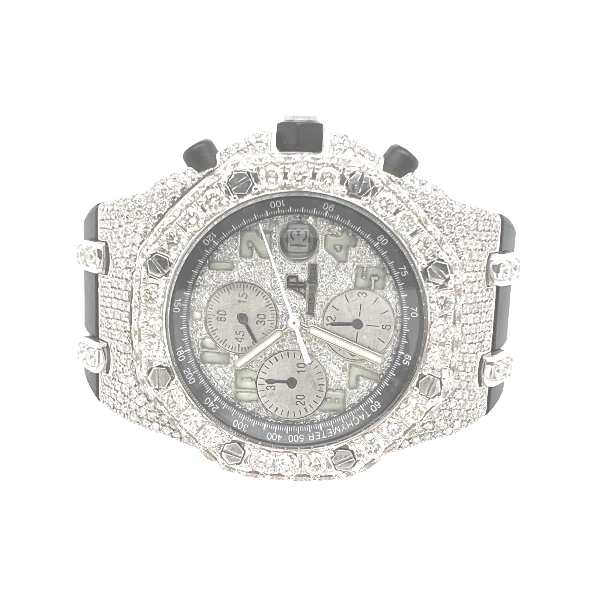 Mens Audemars Piguet Royal Oak Offshore 42MM VS Diamond Watch 16.97 CT