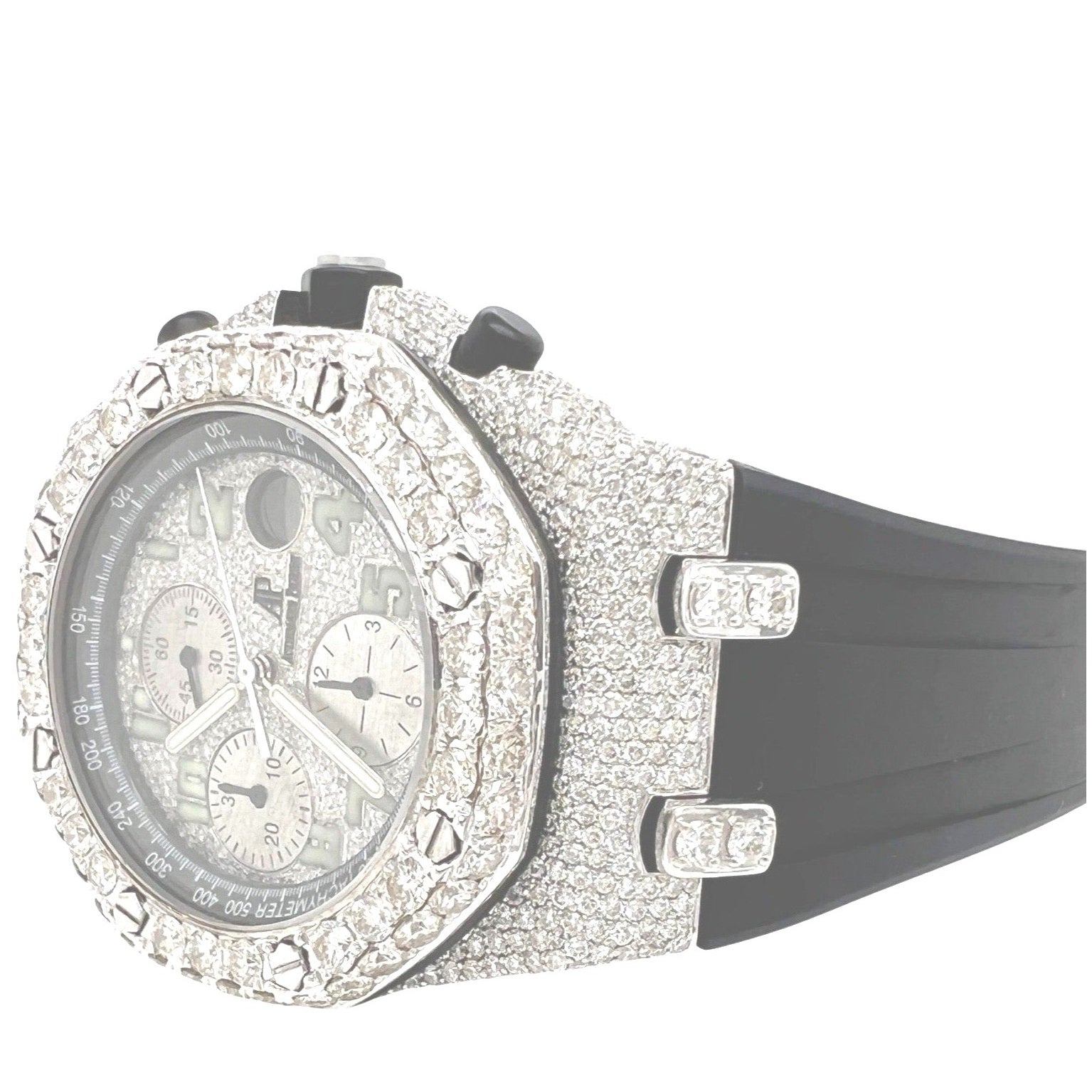 Mens Audemars Piguet Royal Oak Offshore 42MM VS Diamond Watch 16.97 CT