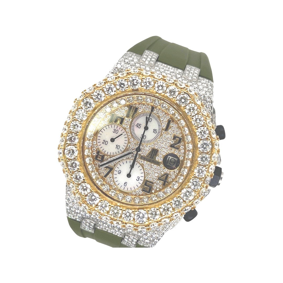 Mens Audemars Piguet Royal Oak Offshore 42MM VS Diamond Watch 21.5 CT