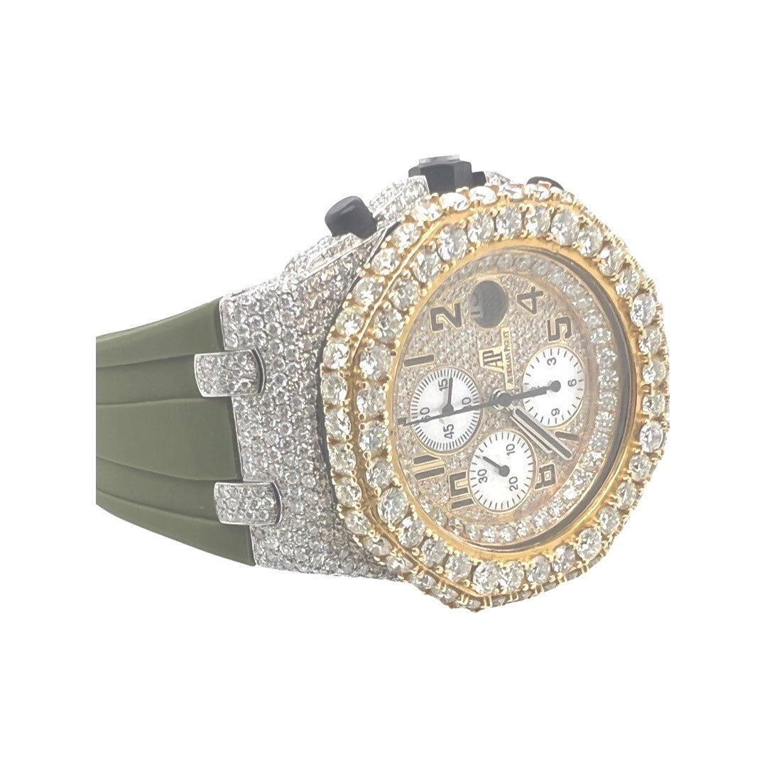 Mens Audemars Piguet Royal Oak Offshore 42MM VS Diamond Watch 21.5 CT