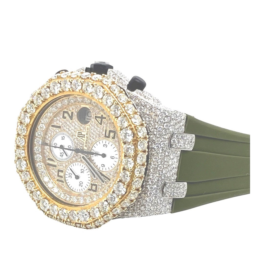 Mens Audemars Piguet Royal Oak Offshore 42MM VS Diamond Watch 21.5 CT