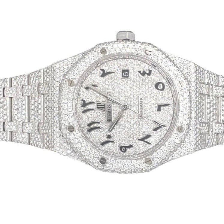 Mens Audemars Piguet Royal Oak 41MM VS Diamond Watch 17.46 CT