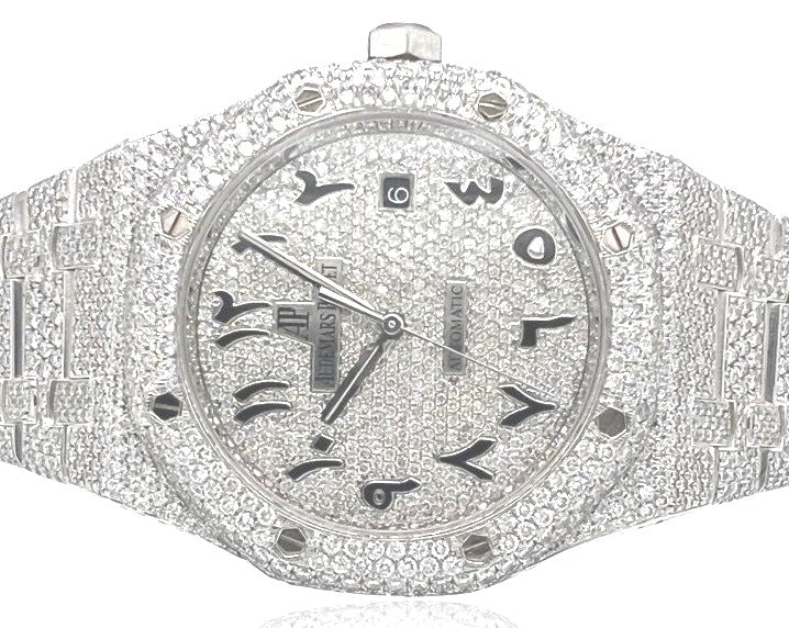 Mens Audemars Piguet Royal Oak 41MM VS Diamond Watch 17.46 CT