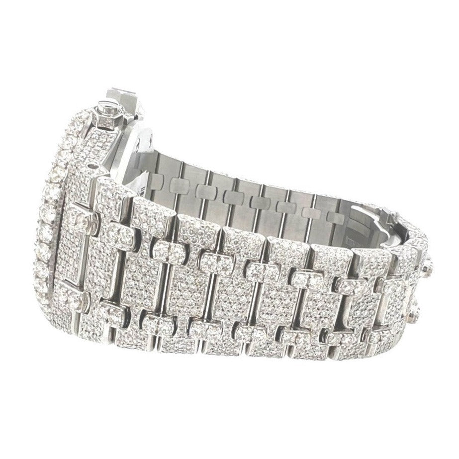 Mens Audemars Piguet Royal Oak Chrono 41MM VS Diamond Watch 25.37 CT