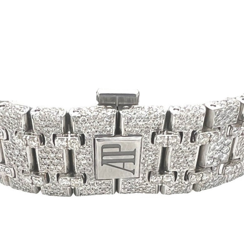 Mens Audemars Piguet Royal Oak Chrono 41MM VS Diamond Watch 25.37 CT