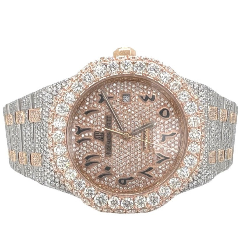 Audemars Piguet Royal Oak 18K/ Steel Two-Tone 41MM VS Diamond Watch 25,56 CT