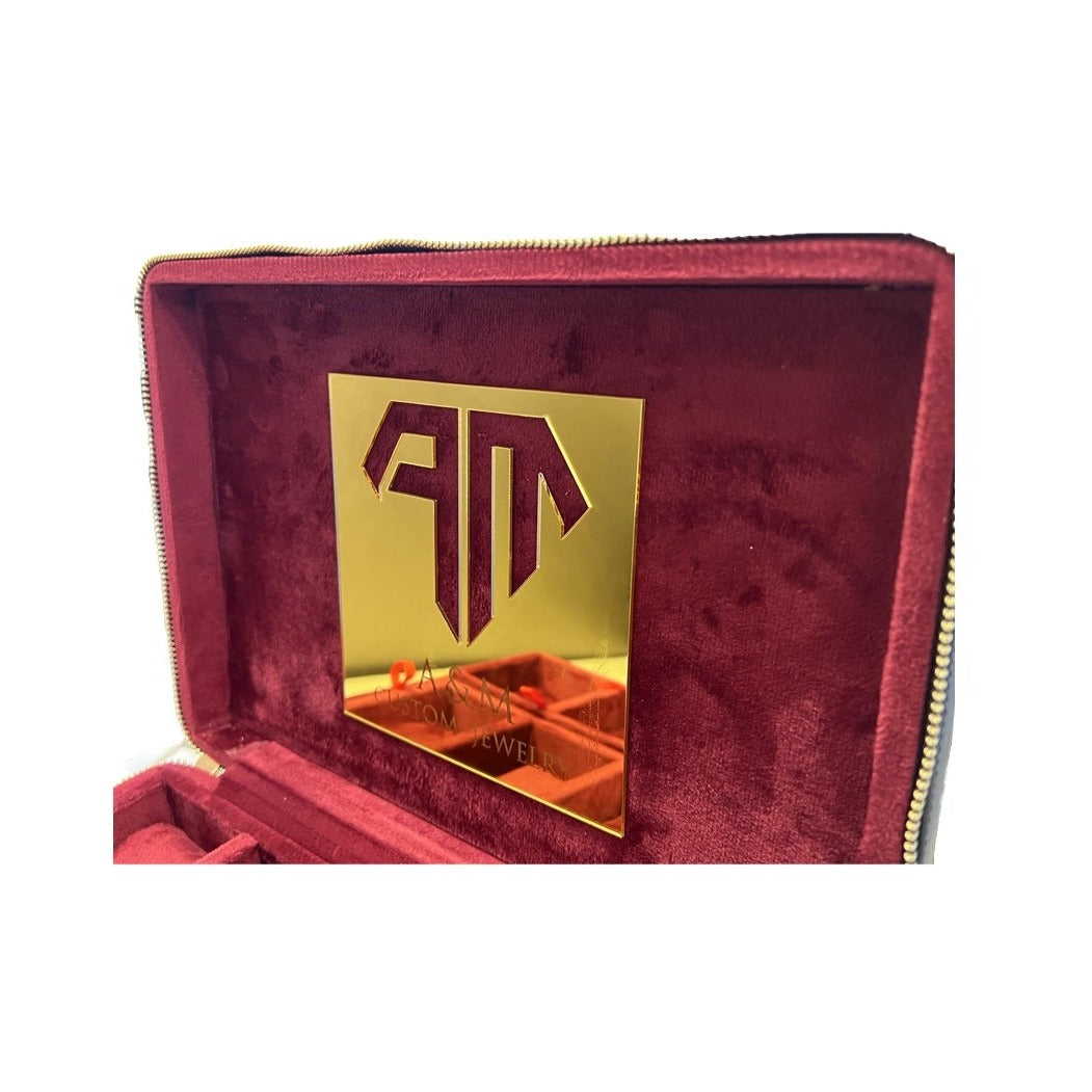 A&M Custom Leather Premium Jewelry Traveler Case