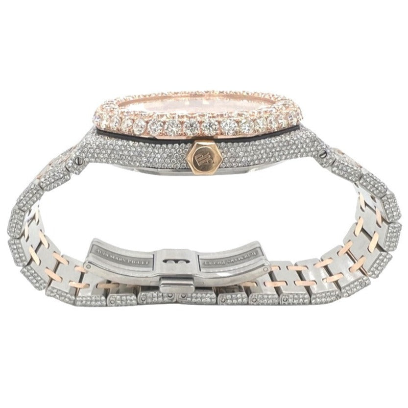 Audemars Piguet Royal Oak 18K/ Steel Two-Tone 41MM VS Diamond Watch 25,56 CT