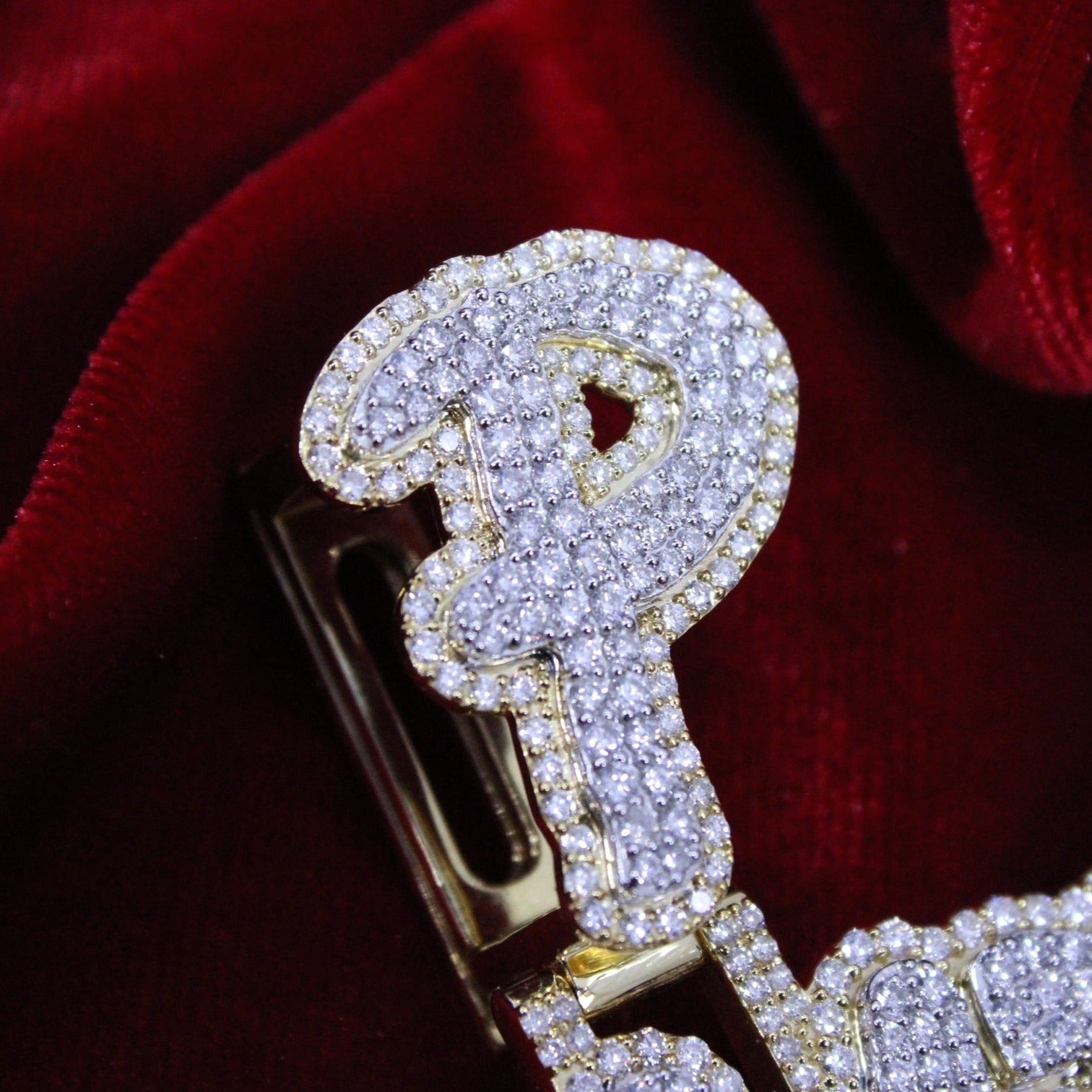 Custom Yellow Gold "YOMII" Pendant