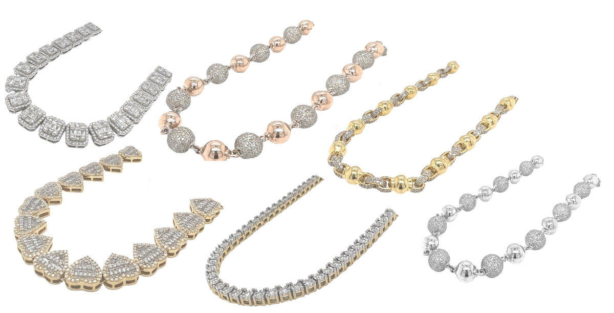 Diamond Tennis/ Rosary Necklaces