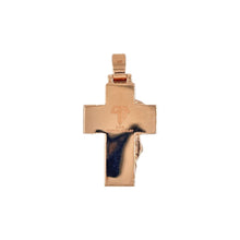 Load image into Gallery viewer, 10K Rose Gold Jesus Head Diamond Cross Pendant 0.70 CT 1.93&quot;
