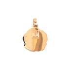 10K Rose Gold Rose Flower Diamond Pendant 1.55 CT 1.21"
