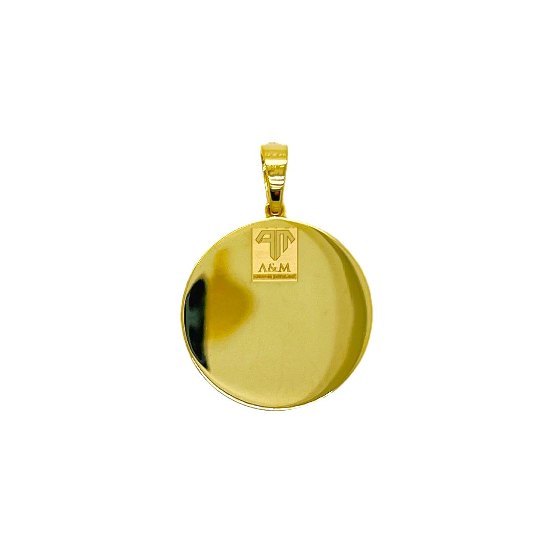 10K Yellow Gold Star of David Diamond Pendant 1.94 CT 1.35"