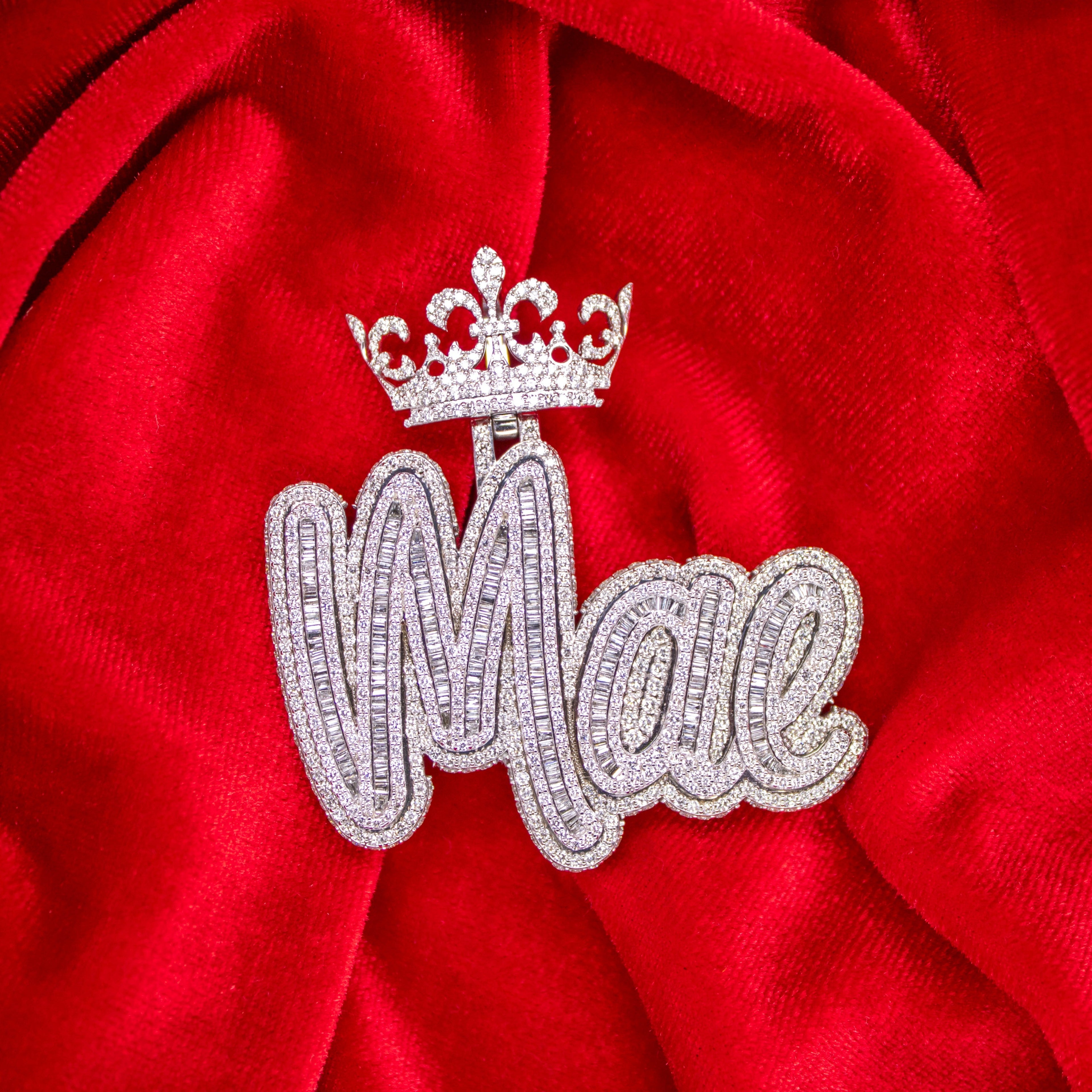 Custom White Gold "Mae" Pendant