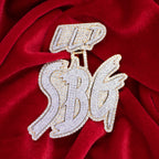 Custom Two Tone Gold "SBG" Pendant