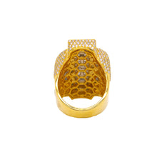 Load image into Gallery viewer, 10K Yellow, White Gold 3D Dollar Ring 5.97CT 1.48&quot;
