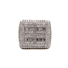 Load image into Gallery viewer, Men&#39;s 10K Yellow Gold 21 MM Square Baguette VS Diamond Ring 5.17 CT
