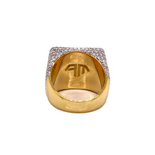 Load image into Gallery viewer, Men&#39;s 10K Yellow Gold 21 MM Square Baguette VS Diamond Ring 5.17 CT
