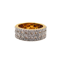 Load image into Gallery viewer, 10K Yellow Gold 8.8MM Baguette Diamond Band Ring 1.85 CT
