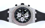 Mens Audemars Piguet Royal Oak Offshore Chronograph 42MM VS Diamond Watch 8.66CT
