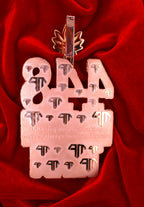 Custom White Gold "448 Dream Team" Pendant