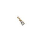 Ladies 10K Yellow Gold Infinity Miracle Round Diamond Pendant 0.20 CT 18MM