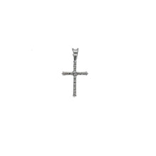 Load image into Gallery viewer, 10K White Gold Tennis Diamond Cross Pendant 0.30 CT 24MM
