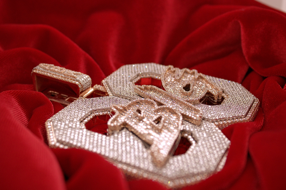 Custom Two Tone Gold "BIG-60" Pendant