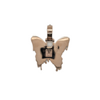 Ladies 10K Rose Gold Butterfly Diamond Pendant 2.26 CT 1.72"
