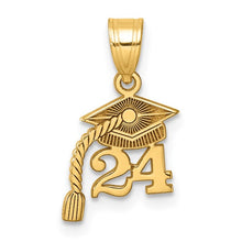 Load image into Gallery viewer, 2024 Graduation Cap with Dangling Tassel Charm 9.6MM
