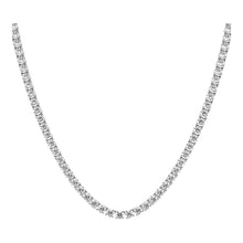 Load image into Gallery viewer, 14K White Gold 31 Pointer Solitaire Tennis Diamond Chain 16-26&quot;
