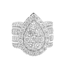 Load image into Gallery viewer, 14K White Gold Pear Shape 21MM Bridal Engagement Diamond Ring 5.0 CT
