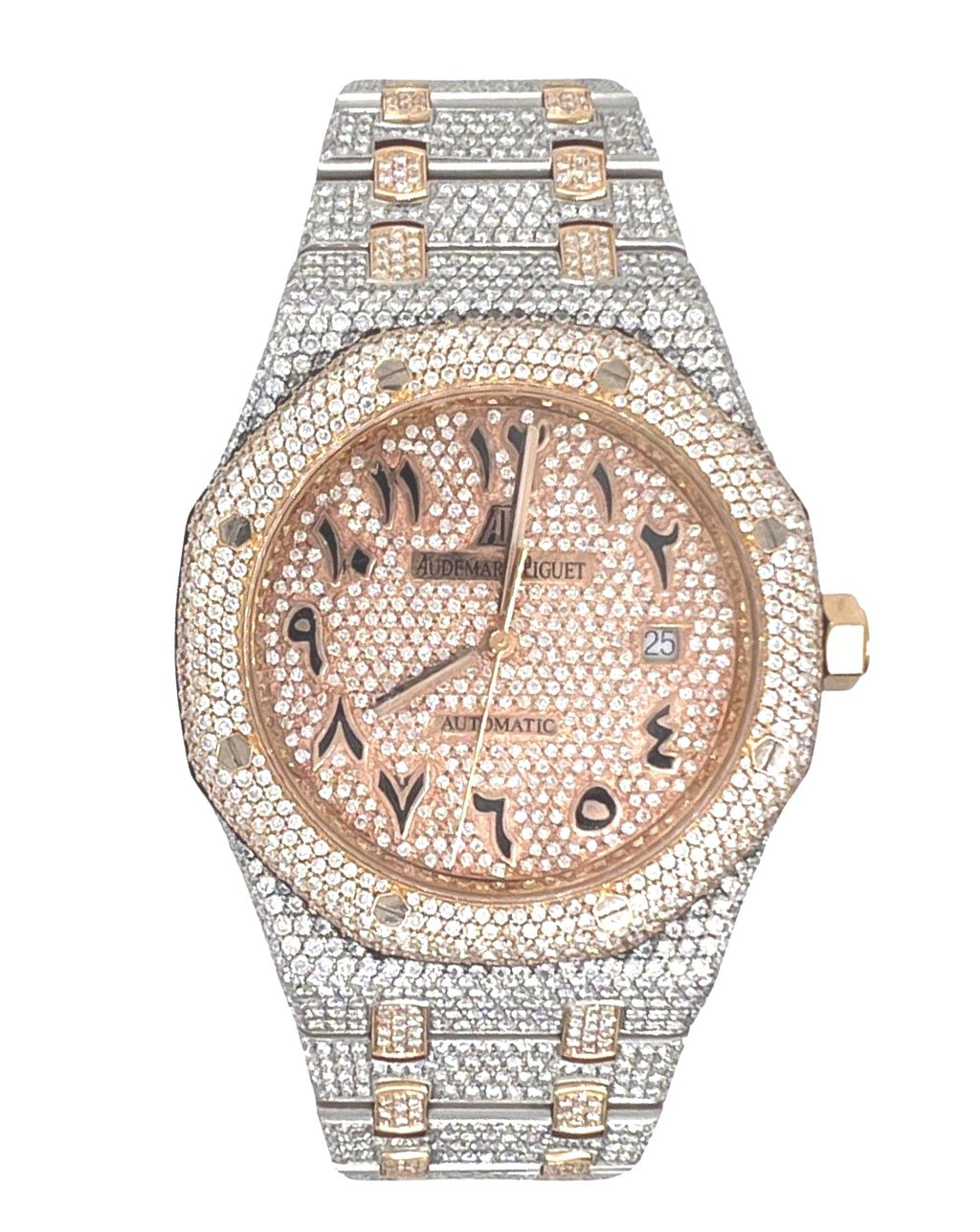 Audemars Piguet Royal Oak 18K/ Steel Two-Tone 41MM VS Diamond Watch 21.32 CT