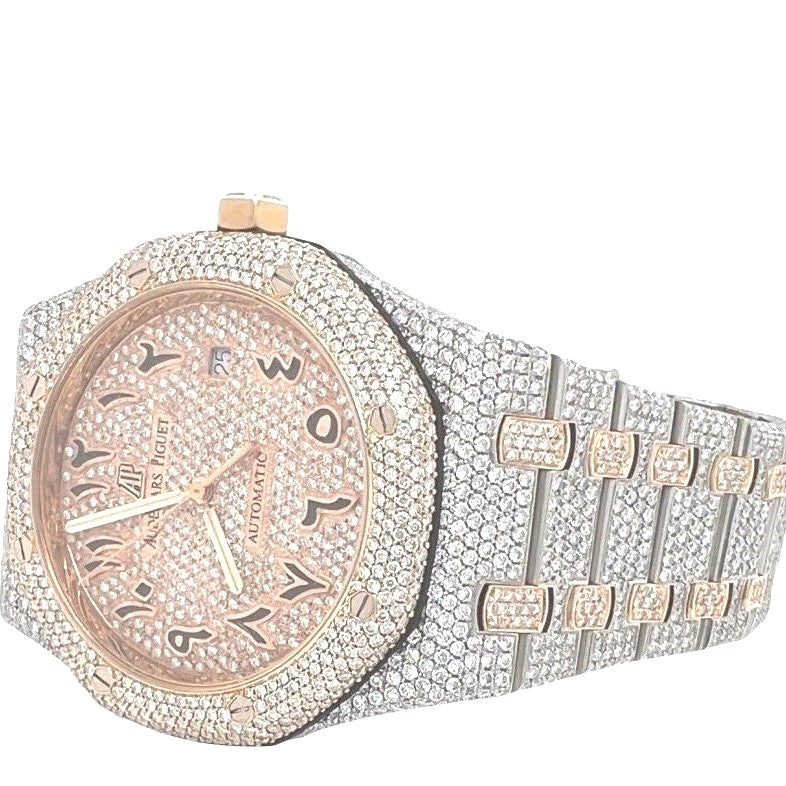 Audemars Piguet Royal Oak 18K/ Steel Two-Tone 41MM VS Diamond Watch 21.32 CT