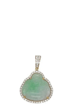 Load image into Gallery viewer, 10K Yellow Gold Laughing Buddha VS Diamond Pendant 0.70 CT 1.25&quot;
