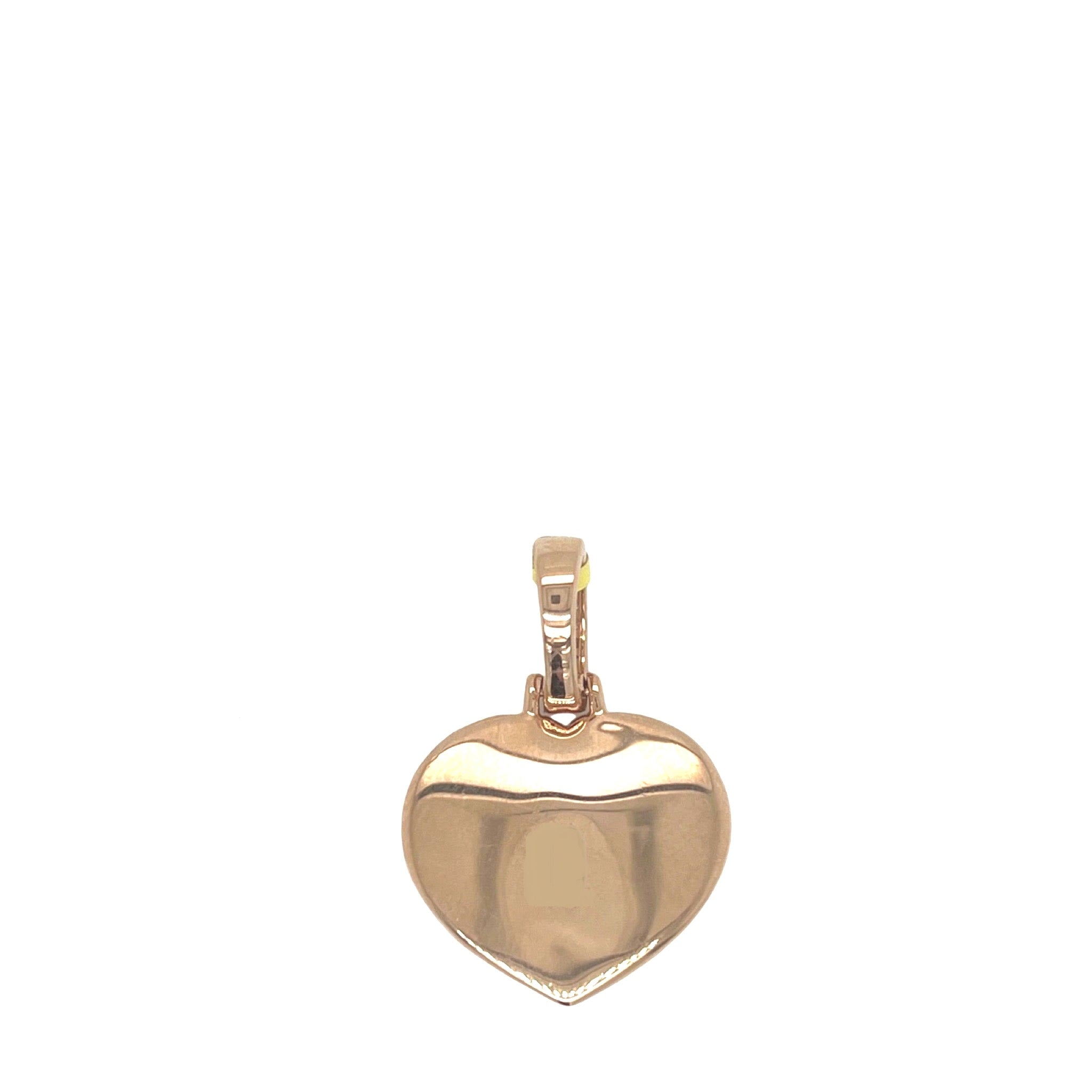 14K Rose Gold Heart Baguette VS Diamond Pendant 2.05 CT 1.2"