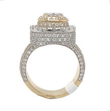 Load image into Gallery viewer, Mens 10K Yellow Gold 3D Round Top Lollipop Style Diamond Ring 3.45 CT
