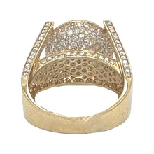 Load image into Gallery viewer, Mens 14K Yellow Gold Round Dome 4 Prong Diamond Ring 5.75 CT
