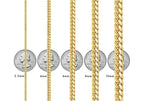 Solid Italian 10K Yellow Gold Miami Cuban Chain 5MM 18-28 Inches