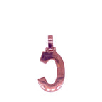 10K Rose White Gold 3D Letter C Initial Diamond Pendant 1.34 CT 1.5"