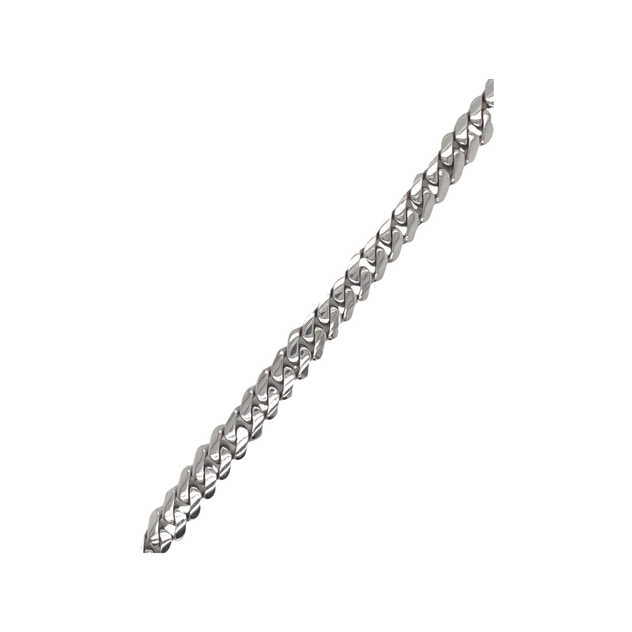 10K White Gold 9MM Miami Cuban Pave Diamond Bracelet 7.86 CT 8"