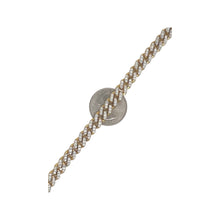 Load image into Gallery viewer, 10K Yellow Gold 7.5MM Prong Set Miami Cuban Diamond Bracelet 3.36 CT 8&quot;
