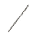 21K White Gold 7MM Miami Cuban Pave Diamond Bracelet 3.84 CT 9"