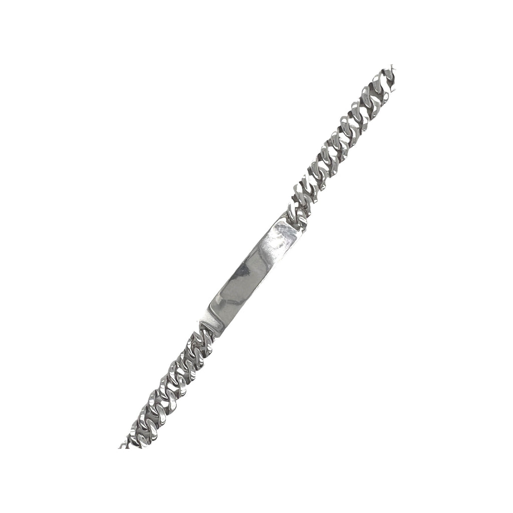 10K White Gold 8.25MM Miami Cuban ID Pave Diamond Bracelet 2.8 CT 7"