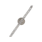 10K White Gold 8MM Miami Cuban Pave Diamond Bracelet 6.2 CT 8"