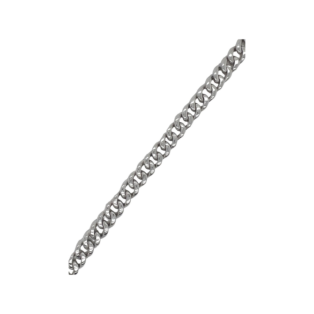10K White Gold 8MM Miami Cuban Pave Diamond Bracelet 6.2 CT 8"