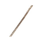 14K Rose Gold 5.75MM Tennis Baguette Diamond Bracelet 5.48 CT 8.5"