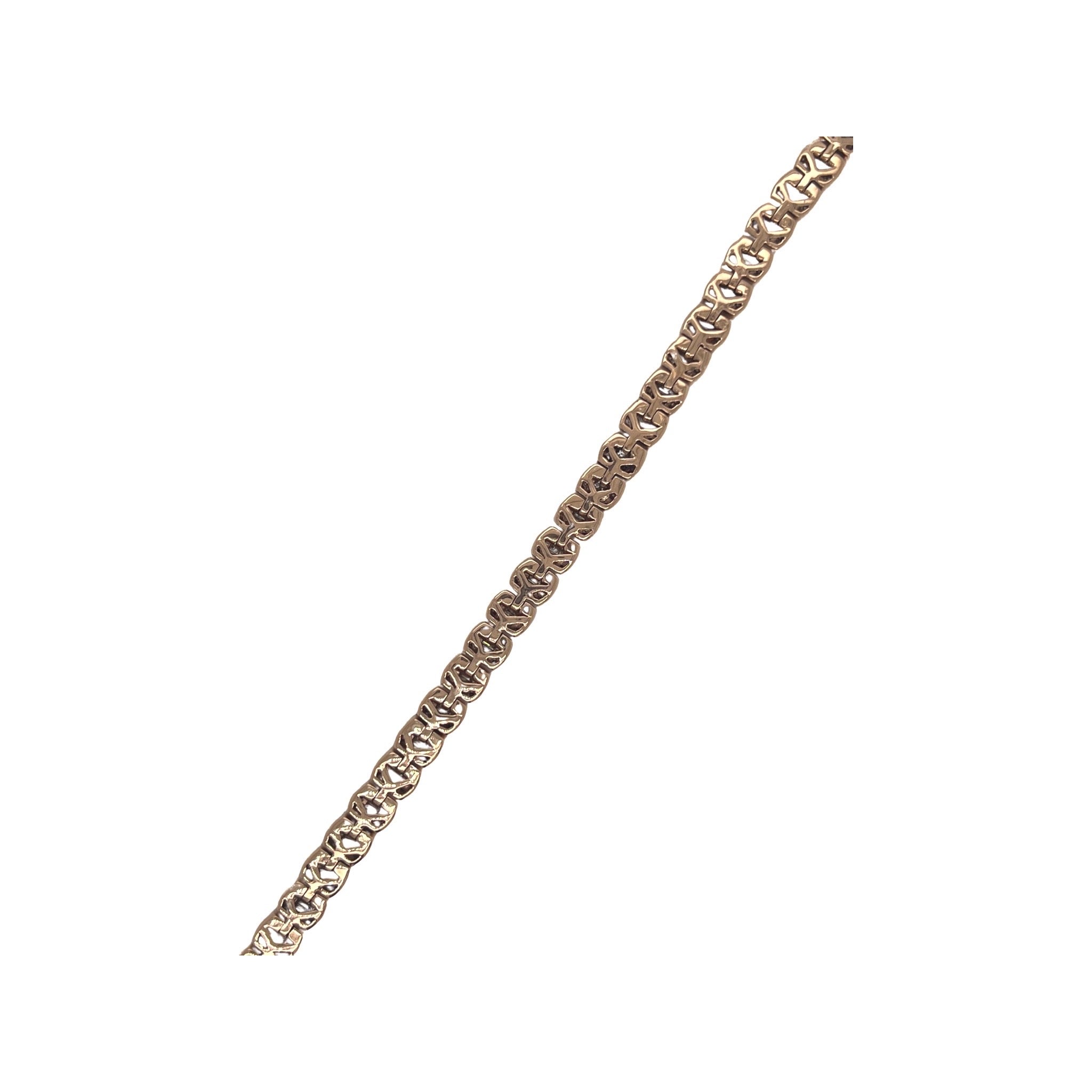 14K Rose Gold 5.75MM Tennis Baguette Diamond Bracelet 5.48 CT 8.5"