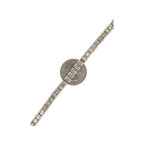 14K Yellow Gold 5.75MM Tennis Baguette Diamond Bracelet 5.49 CT 8.5"